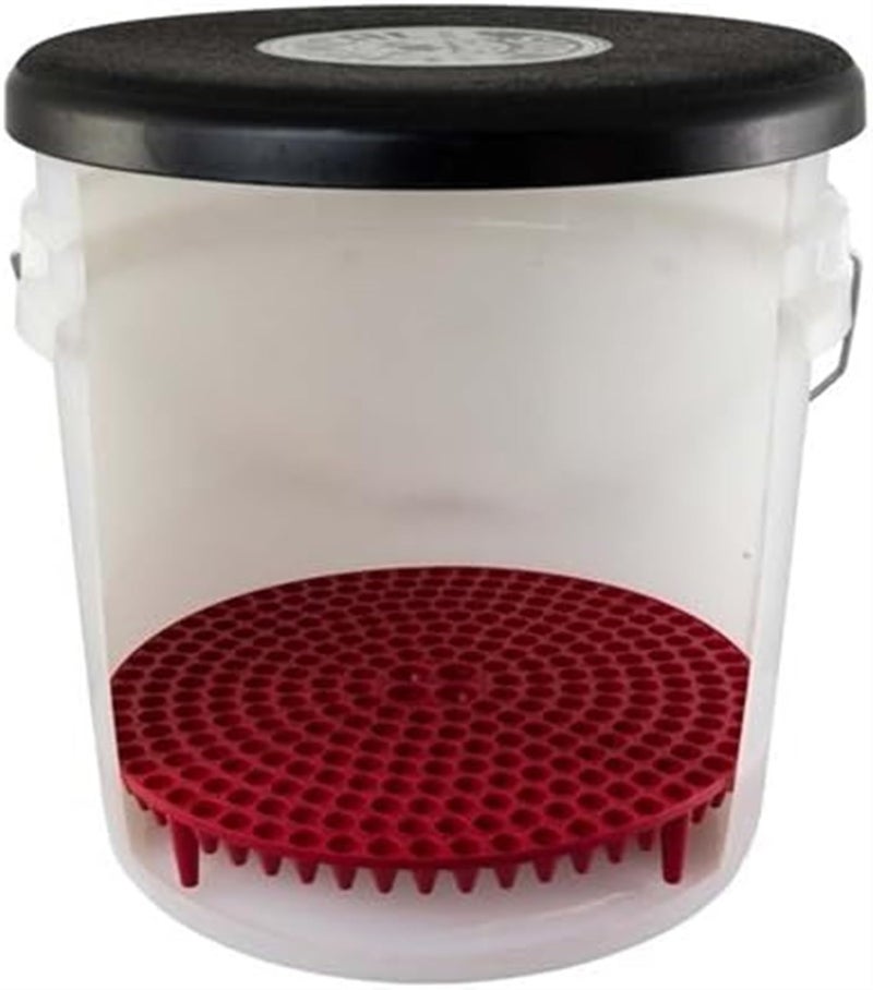 LAMAY Cyclone Dirt Trap Car Wash Bucket Insert Car Wash Filter Removes Dirt and Debris While You Wash (Red) 12" Diameter Great For Washing Cars (Color : Red) - Image 2
